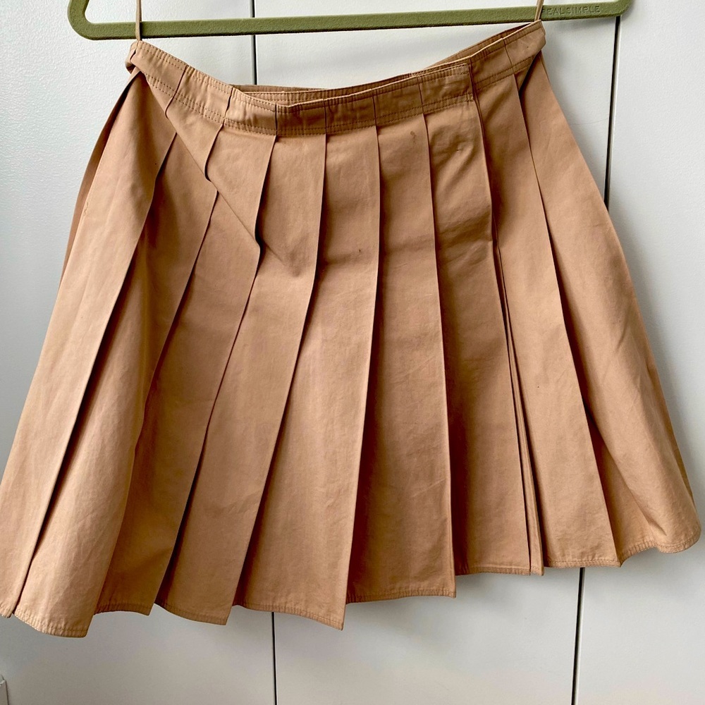 Miu Miu A line pleated skirt
